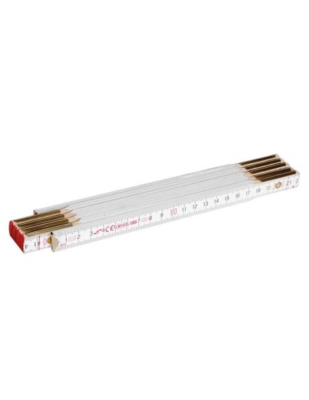 MÈTRE PLIANT EN BOIS - 2 m