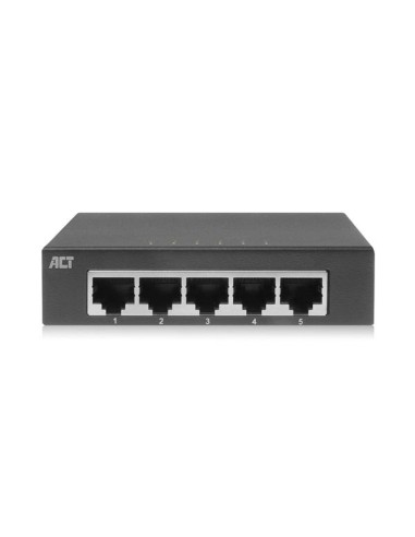 10/100/1000 Mbps networking switch 5 ports - metal design