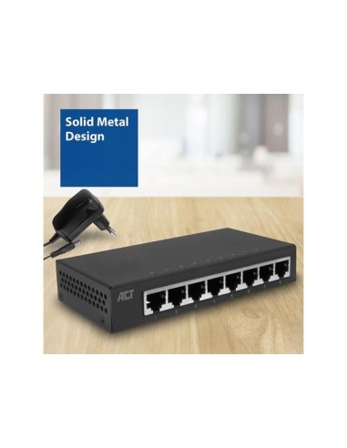 Commutateur réseau 10/100/1000 Mbps 8 ports -...