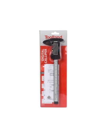 DIGITALE SCHUIFMAAT - GROOT DISPLAY - 150 mm  - PLASTIC