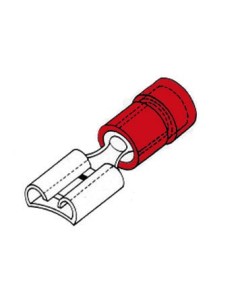 FEMALE CONNECTOR 2.8mm RED