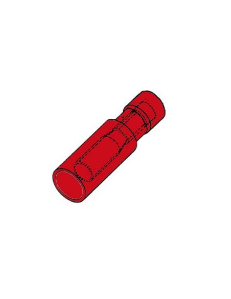 KABELSCHOEN "FEMALE BULLET" - ROOD
