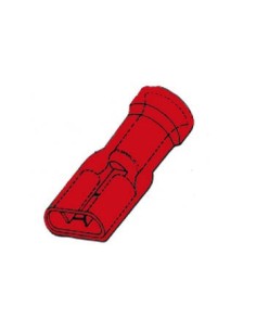 INSULATED FEMALE CONNECTOR 6.4mm RED