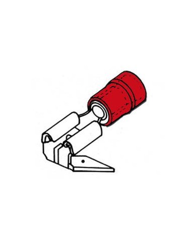 FLACHSTECKER-VERTEILER 6.4mm ROT