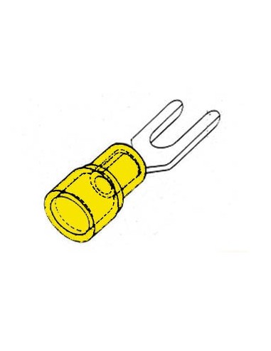 COSSE À FOURCHE 5.3mm - JAUNE