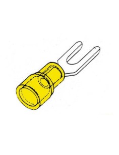 FORKED SPADE YELLOW 6.4mm