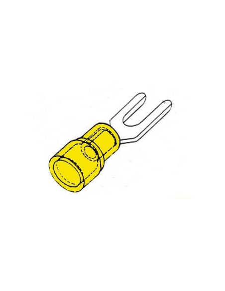 COSSE A FOURCHE 6.4mm - JAUNE