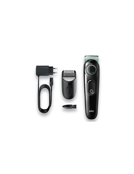 Tondeuse à barbe Braun  3 BT3321 Noir et Vert