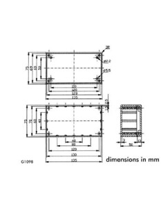 UTILITYBOX - GREY - 135 x 75 x 50 mm