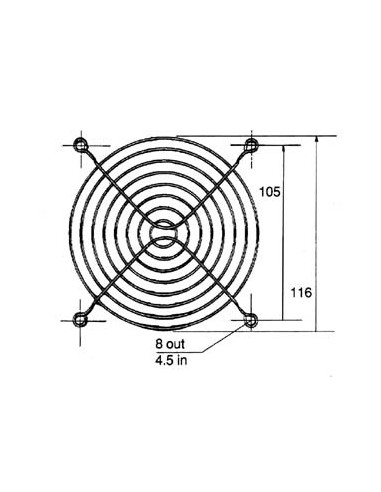 FINGER GUARD FOR BLOWER 120 x 120mm