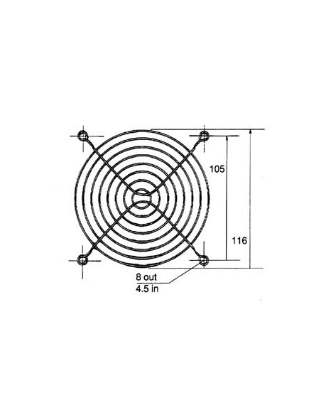 FINGER GUARD FOR BLOWER 120 x 120mm