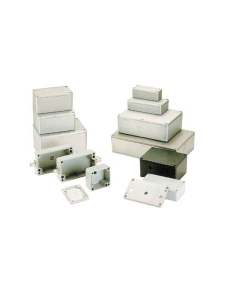 SEALED DIE-CAST ENCLOSURE - ALUMINIUM -120.5 x 120.5 x 101.5 mm