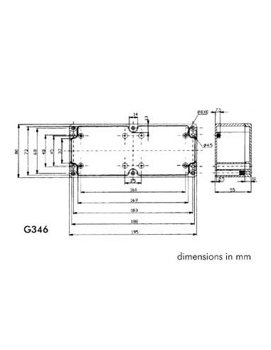 SEALED POLYCARBONATE ENCLOSURE - LIGHT GREY -...
