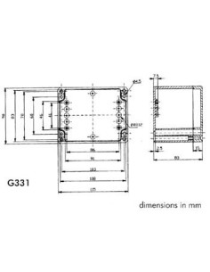 ABS-GEHÄUSE - WASSERDICHT - DUNKELGRAU - 115 x 90 x 80 mm