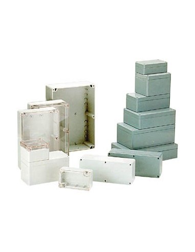 SEALED ABS ENCLOSURE - DARK GREY - 115 x 90 x...