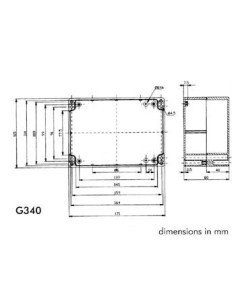 COFFRET ETANCHE EN ABS - GRIS FONCE 171 x 121 x 80mm