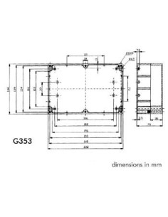 ABS-GEHÄUSE - WASSERDICHT - DUNKELGRAU - 222 x 146 x 75 mm