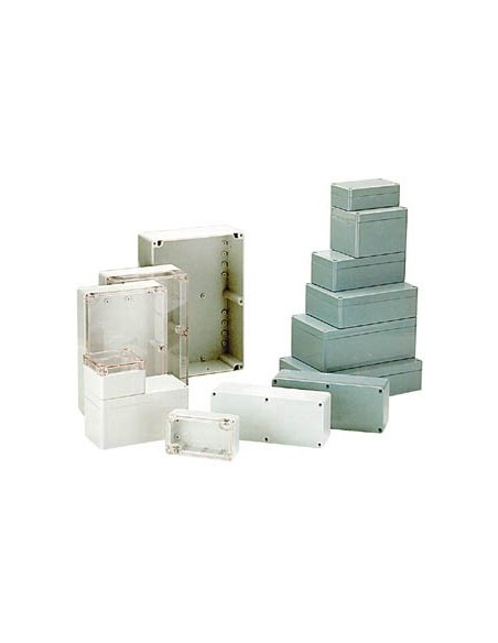 COFFRET ETANCHE EN ABS - GRIS FONCE 160 x 80 x 55mm