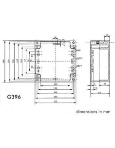 ABS-GEHÄUSE - WASSERDICHT - DUNKELGRAU - 160 x 160 x 60 mm