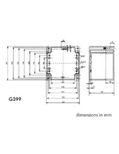 ABS-GEHÄUSE - WASSERDICHT - DUNKELGRAU - 160 x 160 x 90 mm