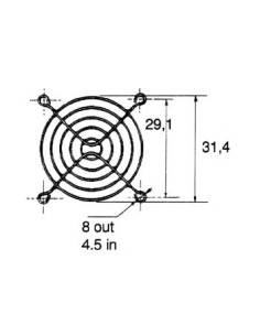 FINGER GUARD FOR BLOWER 40 x 40mm 2