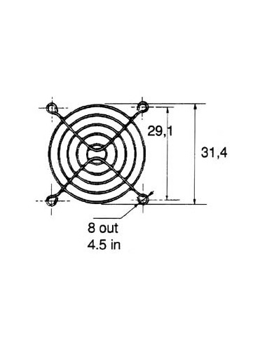 FINGER GUARD FOR BLOWER 40 x 40mm