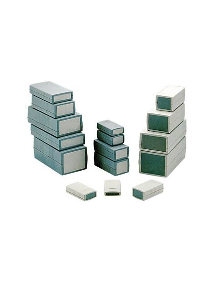 COFFRET EN PLASTIQUE MOULE - GRIS FONCE 150 x 80 x 45mm