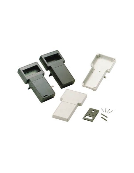 ZWARTE T-BEHUIZING IN ABS MET OPEN DISPLAY - 237/95 x 131/95 x 43mm