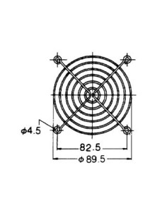 FINGER GUARD FOR BLOWER 92 x 92mm 2