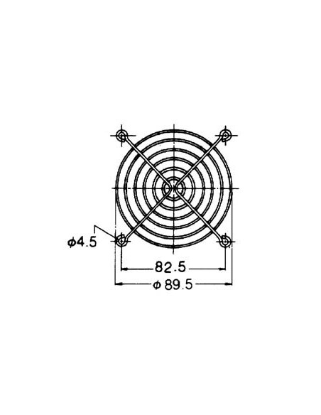 SCHUTZGITTER FÜR LÜFTER 92 x 92mm