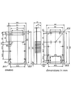 COFFRET PORTABLE - GRIS 180 x 100 x 43mm - ZONE...