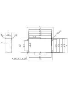 WATERDICHTE GEGOTEN ALUMINIUM BEHUIZING MET FLENS