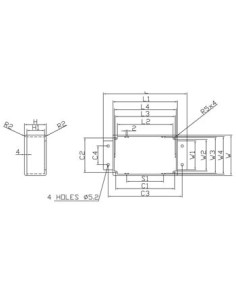 WATERDICHTE GEGOTEN ALUMINIUM BEHUIZING MET FLENS