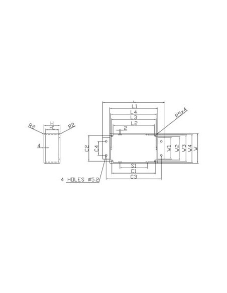 WATERDICHTE GEGOTEN ALUMINIUM BEHUIZING MET FLENS