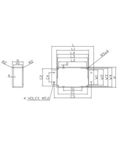 WATERDICHTE GEGOTEN ALUMINIUM BEHUIZING MET FLENS