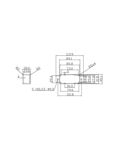 ABGEDICHTETES GESPRITZTES ALUMINIUMGEHÄUSE MIT FLANSCH