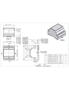BOÎTIER MODULAIRE SUR RAIL DIN - 4MG 2