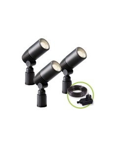 GARDEN LIGHTS - ALDER - STRAHLER - 12 V - 3-tlg. - 120 lm...