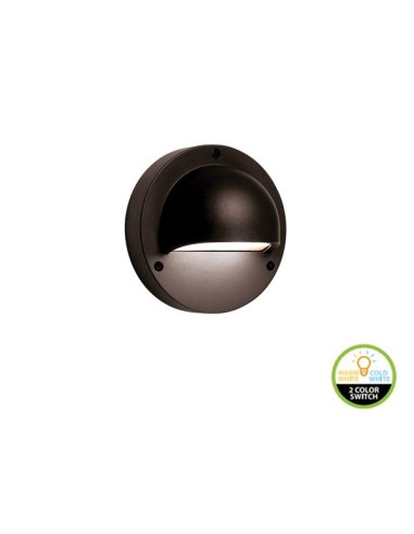 GARDEN LIGHTS - DEIMOS BLACK - APPLIQUE MURALE - 12 V - 30 lm - 1 W - 3000/6000 K