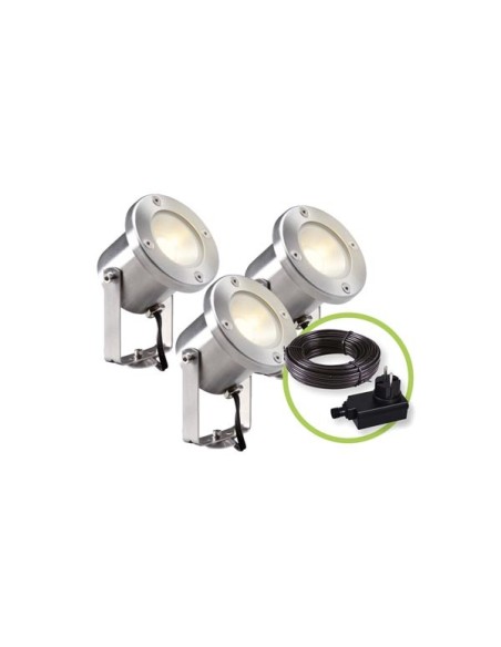 GARDEN LIGHTS - CATALPA SET - STRAHLER - 12 V - 3-tlg. - 190 lm - 3 W - 3000 K