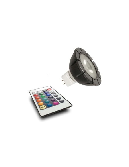 GARDEN LIGHTS - MR16 POWER LED - 3 W - 12 V - GU5.3 - RGB + REMOTE