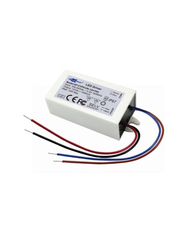 LED POWER SUPPLY SINGLE OUTPUT 12 VDC 12 W