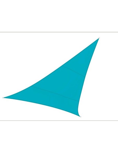 VOILE SOLAIRE - TRIANGLE - 5 x 5 x 5 m - COULEUR : BLEU CIEL