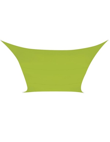 VOILE SOLAIRE - RECTANGULAIRE - 4 x 3 m - COULEUR: VERT LIME