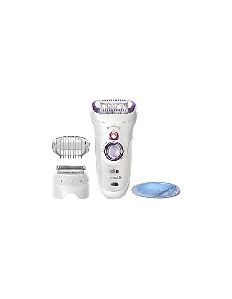 BRAUN Silk-épil 9 9-710 Voor Vrouwen Voor Langdurige Ontharing, Wit/Paars