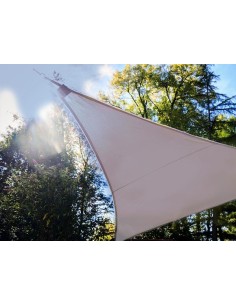 ZONNEZEIL MET LED-RANDVERLICHTING - DRIEHOEK - 3.6 x 3.6... 2