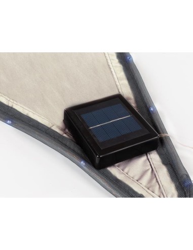 SONNENSEGEL MIT LED-BELEUCHTUNG - DREIECKIG -...
