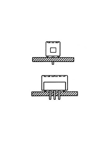 MINIATUUR SCHUIFSCHAKELAAR VOOR PCB 1P ON-ON 0.2"
