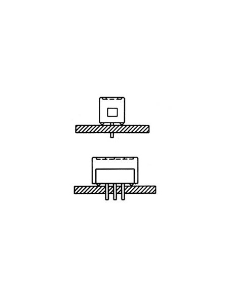 INTERRUPTEUR MINIATURE A GLISSIERE POUR CI 1P ON-ON 0.2"