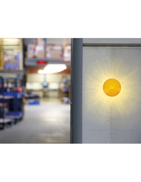 LED FLASHING LIGHT - AMBER - 12 VDC - ø 100 mm